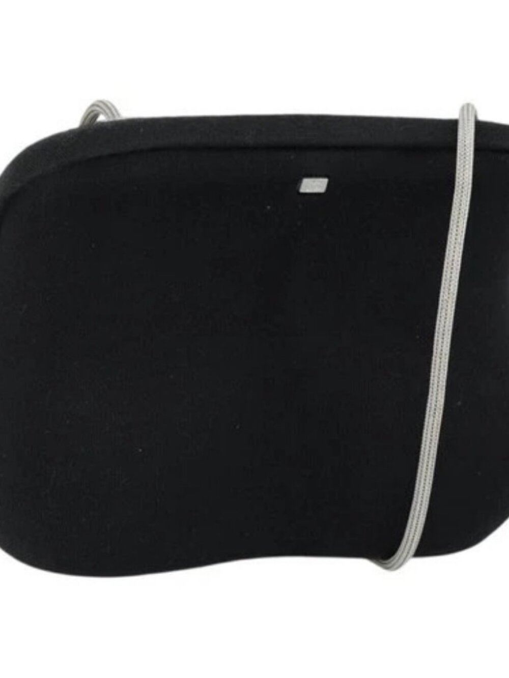 CHANEL Hip bag Shoulder Bag Cotton Black CC Auth bs30491